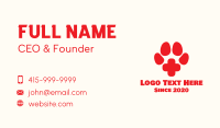 Pet Paw Veterinary Clinic Business Card Design