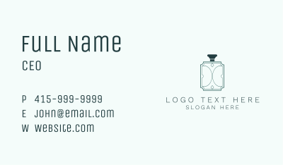 Elegant Perfume Bottle Business Card Image Preview