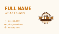 Lumber Woodwork Saw Business Card Image Preview