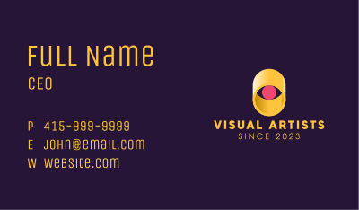 3D Cylindrical Eye Business Card Image Preview