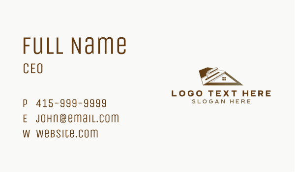 House Plastering Handyman Business Card Design Image Preview