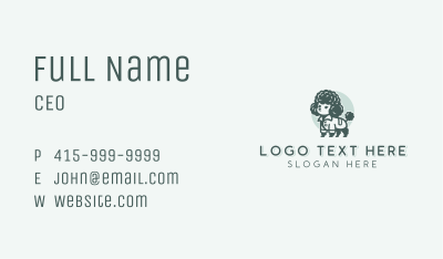 Poodle Dog Veterinary Business Card Image Preview