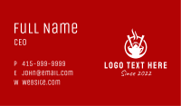 Oriental Fast Food Bowl  Business Card Image Preview