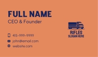 Orange Cargo Truck Business Card Image Preview