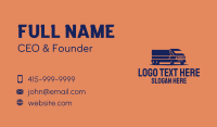 Orange Cargo Truck Business Card Design