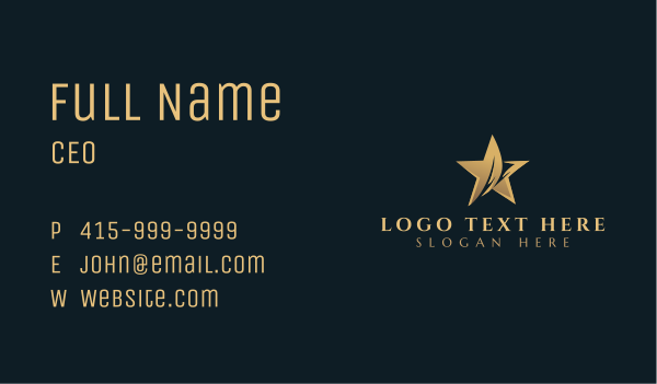 Star Studio Entertainment Business Card Design Image Preview