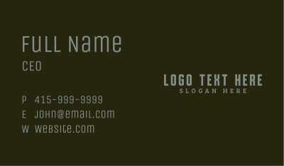 Generic Brand Enterprise Business Card Image Preview