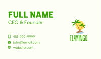 Tropical Coconut Island Business Card Image Preview