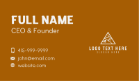 Triangle Tall Mountain Business Card Image Preview