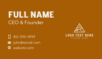 Triangle Tall Mountain Business Card Design