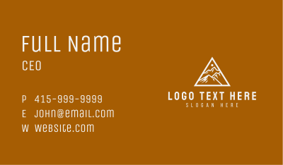 Triangle Tall Mountain Business Card Image Preview