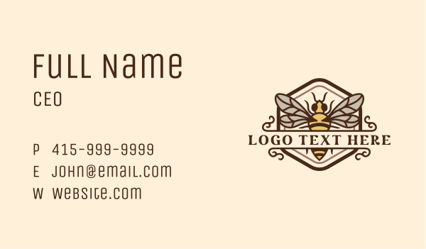 Hornet Bee Wasp Business Card Design Image Preview