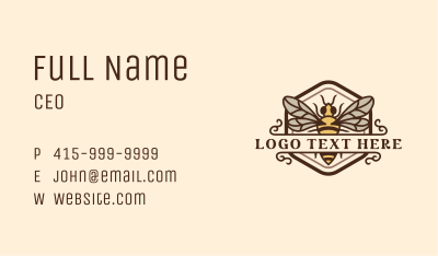 Hornet Bee Wasp Business Card Image Preview