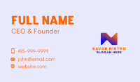 Startup Business Letter N Business Card Design