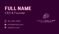 Floral Skull Calavera Business Card Image Preview