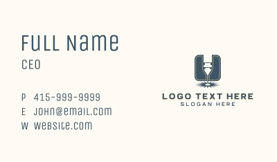 Laser Cutting CNC Machine Business Card Image Preview