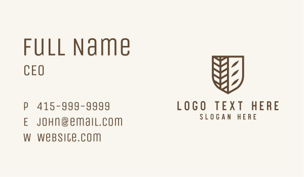 Wheat  Bakery Emblem Business Card Design Image Preview