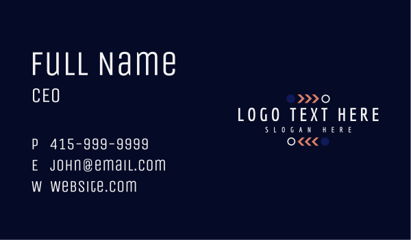 Generic Shapes Wordmark Business Card Design Image Preview