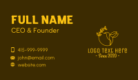 Yellow Hummingbird Spa Business Card Image Preview