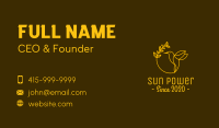 Yellow Hummingbird Spa Business Card Image Preview