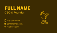 Yellow Hummingbird Spa Business Card Image Preview