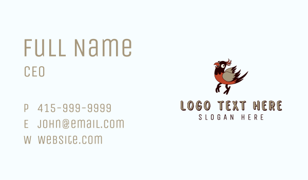 Pet Bird Business Card Design Image Preview