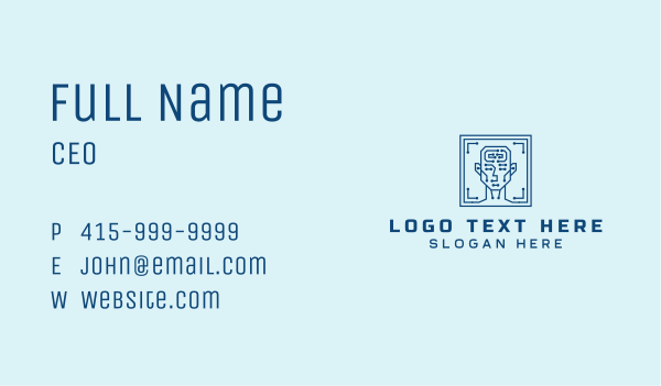 Artificial Intelligence Tech Program Business Card Design Image Preview