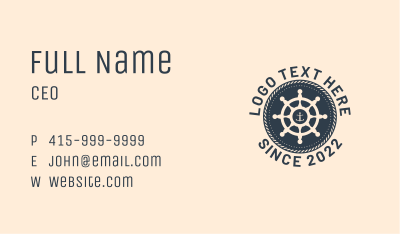 Marine Helm Business Business Card Image Preview