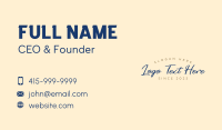 Elegant Cursive Wordmark Business Card Design