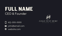 Luxury Swoosh Letter O Business Card Image Preview