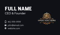 Lion Shield Crest Business Card Preview