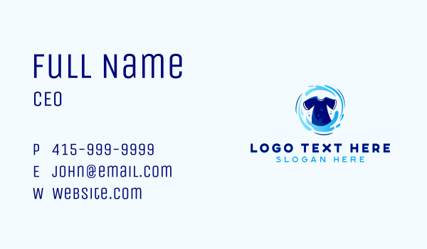 Shirt Washing Laundry Business Card Design Image Preview