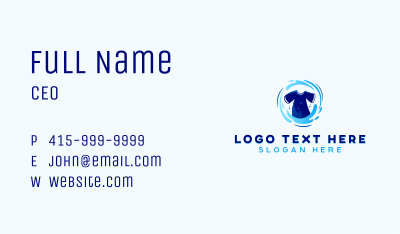 Shirt Washing Laundry Business Card Image Preview
