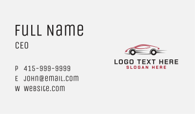 Fast Auto Car Business Card Image Preview