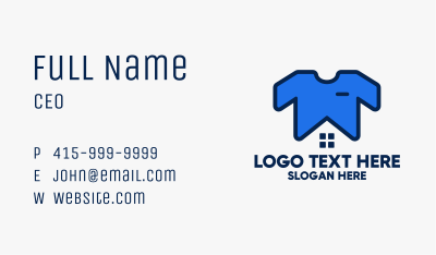 Tshirt Laundry House Business Card