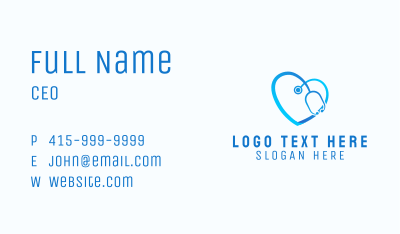 Medical Stethoscope Clinic Business Card