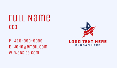 USA Star America Business Card Image Preview