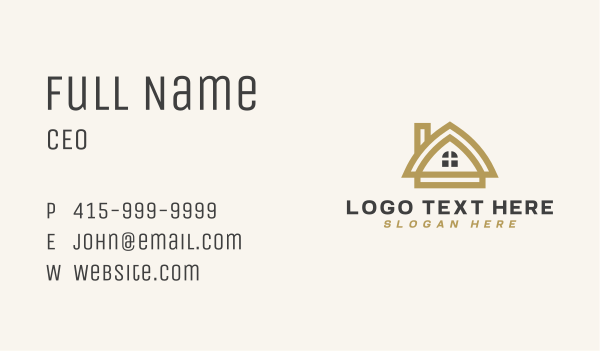 Minimalist Realty House Business Card Design Image Preview
