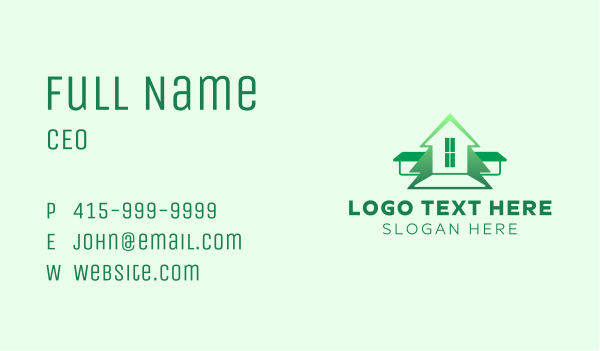 Pine Tree House Business Card Design Image Preview