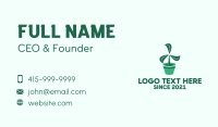 Green Propeller Plant  Business Card Design