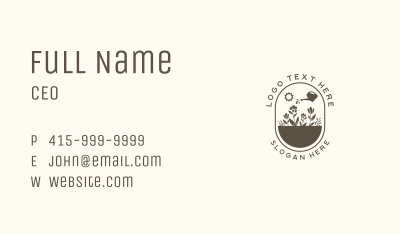 Floral Gardening Care Business Card Image Preview