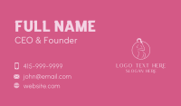 Pink Sexy Nude Woman Business Card Preview