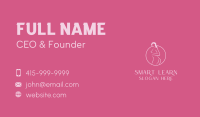 Pink Sexy Nude Woman Business Card Image Preview