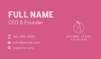 Pink Sexy Nude Woman Business Card Image Preview