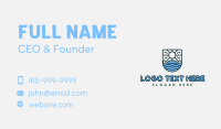 Travel Beach Waves Business Card Preview