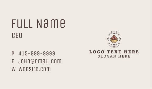 Gulab Jamun Delicacy  Business Card Design Image Preview