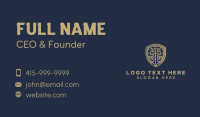 Shield Cross Preaching Business Card Image Preview