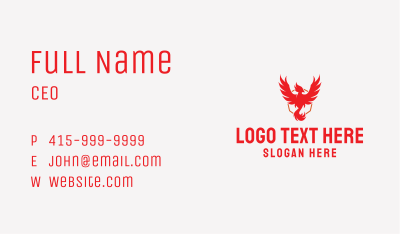 Fire Phoenix Gaming Business Card Image Preview