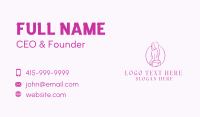 Adult Woman Model Business Card Design