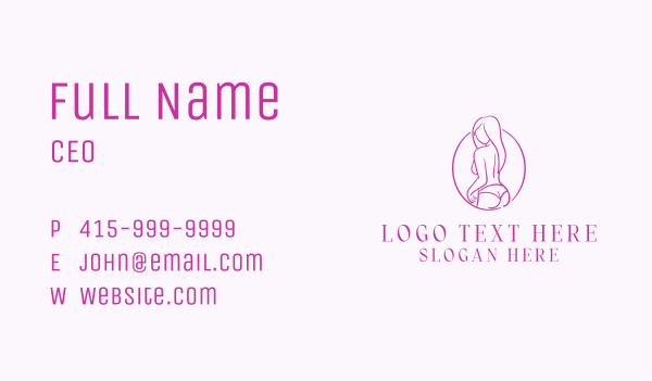 Adult Woman Model Business Card Design Image Preview